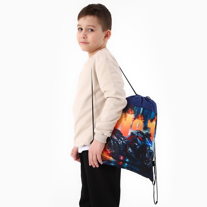 Мешок для обуви «Гонщик №1» нетканное полотно, размер 30 х 40 см Мешок для обуви «Гонщик №1» нетканное полотно, размер 30 х 40 см