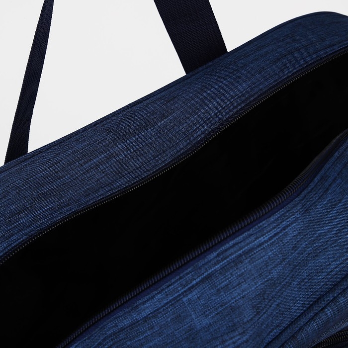 Сумка дорожная на молнии, наружный карман, длинный ремень, цвет синий Сумка дорожная на молнии, наружный карман, длинный ремень, цвет синий