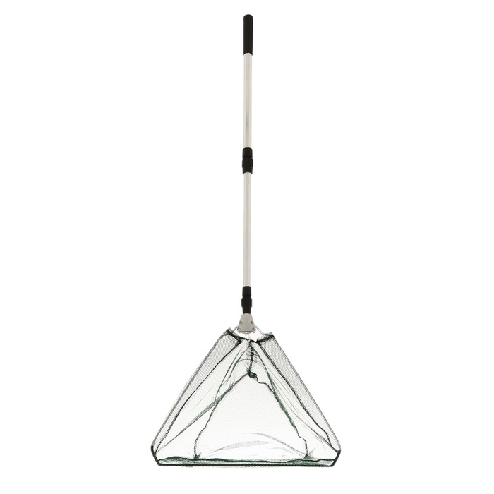 Подсачник складной телескопический П-15, 190 см, треугольный обод 40 см, капрон Подсачник складной телескопический П-15, 190 см, треугольный обод 40 см, капрон