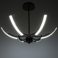 Люстра "Элеганс" LED 48Вт 3000-6000К черный 80х80х45 см BayerLux