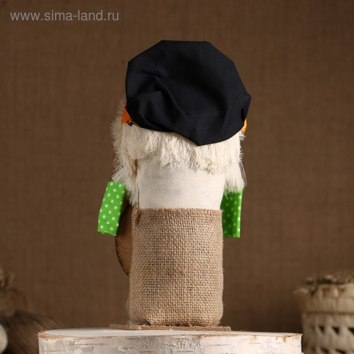 Оберег-домовой Оберег-домовой "Кузьма в кепке, с рублем", 27х14х10 см, микс