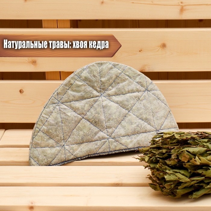 Травяная шапочка для бани Травяная шапочка для бани "Таежная"