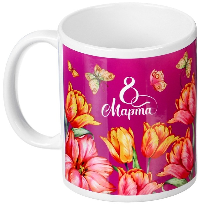 Кружка сублимация, 350 мл Кружка сублимация, 350 мл "8 Марта. Любимой бабуле" Принцессы