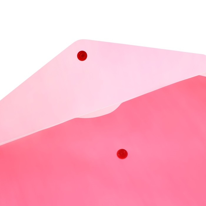 Набор папок-конвертов на кнопке 5 штук, А4, 120 мкм, Calligrata, прозрачные, красные Набор папок-конвертов на кнопке 5 штук, А4, 120 мкм, Calligrata, прозрачные, красные