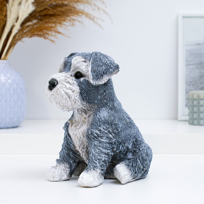 Копилка Копилка "Щенок Миттельшнауцера" 16х10х17см