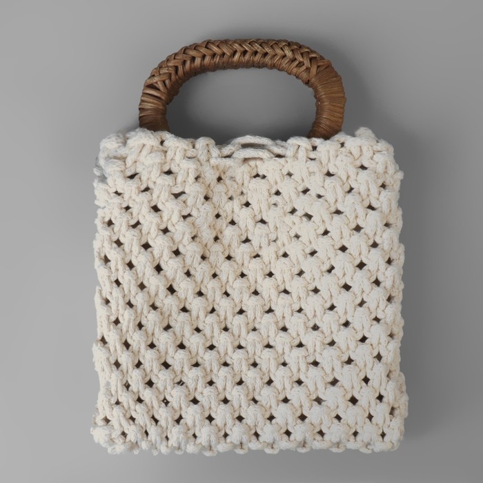 Ручки для сумок деревянные, плетёные, d = 9,8 × 5,9 / 13,5 × 9,5 см, 2 шт, цвет коричневый Ручки для сумок деревянные, плетёные, d = 9,8 × 5,9 / 13,5 × 9,5 см, 2 шт, цвет коричневый