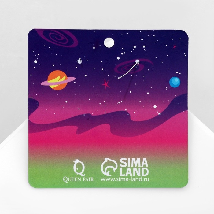 Серьги ассорти «Радость» коты на ракете, цветные в серебре Серьги ассорти «Радость» коты на ракете, цветные в серебре