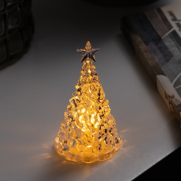 Фигура световая «Елочка» 10х6 см, от батареек 3хAG13 (в комплекте), свечение тёплое белое Фигура световая «Елочка» 10х6 см, от батареек 3хAG13 (в комплекте), свечение тёплое белое