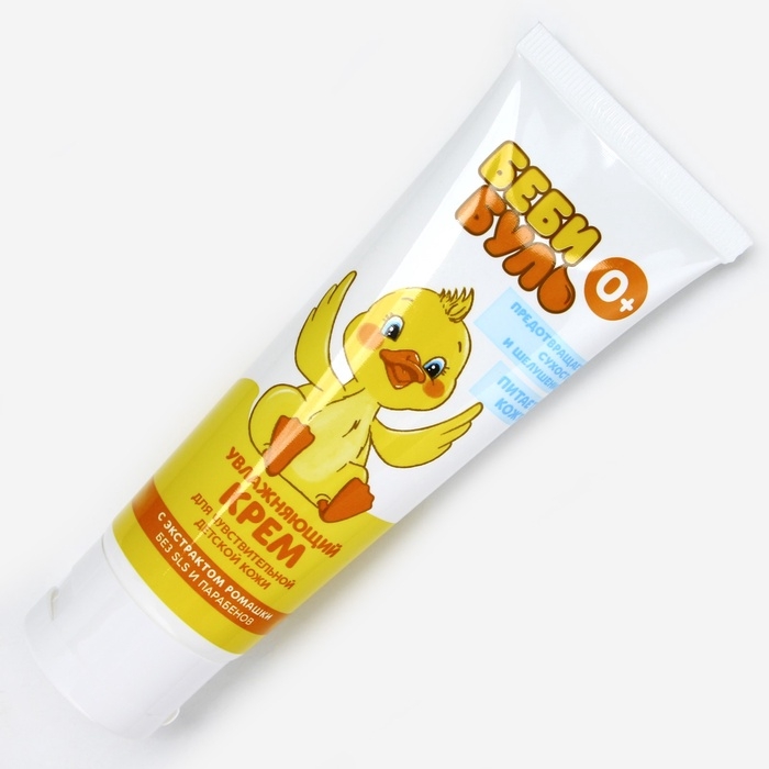 Детский крем увлажняющий, 75 мл, с экстрактом ромашки, 0+, БЕБИ БУЛЬ Детский крем увлажняющий, 75 мл, с экстрактом ромашки, 0+, БЕБИ БУЛЬ