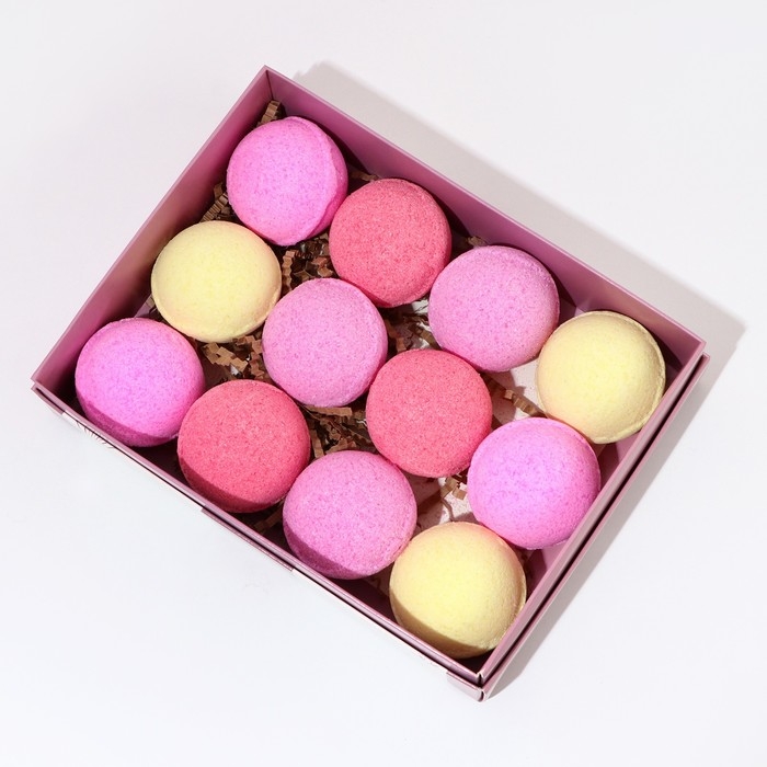 Новогодний подарочный набор косметики «С Новым годом!», бомбочки для ванны, 12 х 40 г, ЧИСТОЕ СЧАСТЬЕ Новогодний подарочный набор косметики «С Новым годом!», бомбочки для ванны, 12 х 40 г, ЧИСТОЕ СЧАСТЬЕ