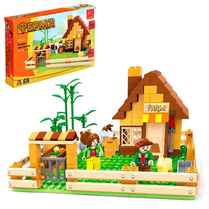 Конструктор «Ферма», 243 детали Конструктор «Ферма», 243 детали