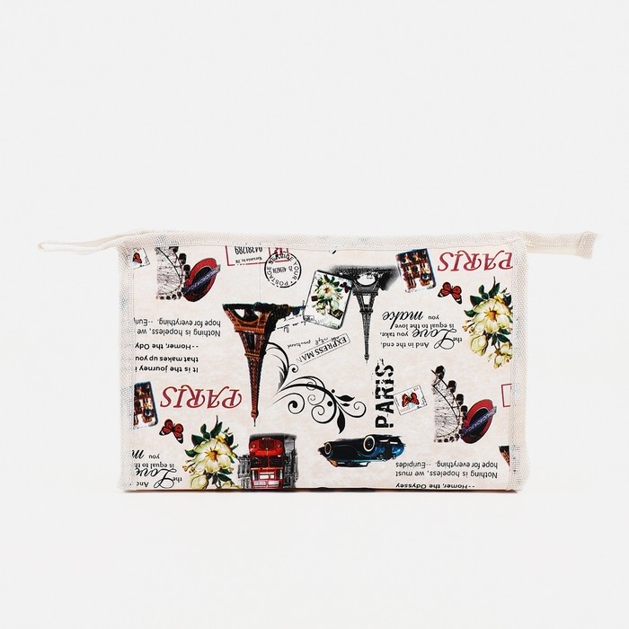 Косметичка на молнии, цвет бежевый Косметичка на молнии, цвет бежевый