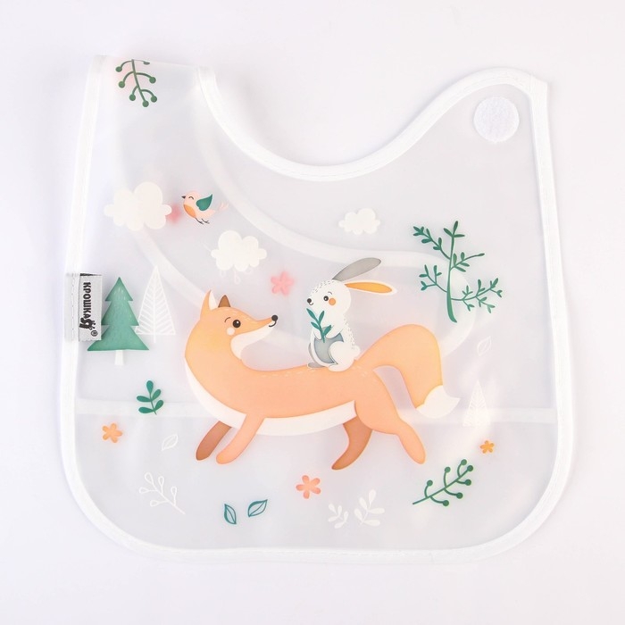 Нагрудник для кормления «Baby of nature» непромокаемый на липучке, с карманом Нагрудник для кормления «Baby of nature» непромокаемый на липучке, с карманом