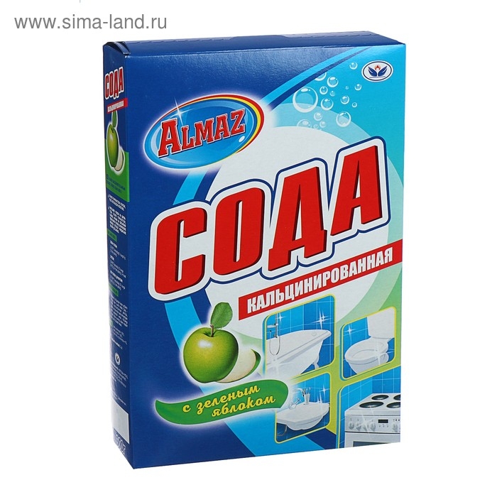 Сода кальцинированная Almaz, зеленое яблоко, 600 гр Сода кальцинированная Almaz, зеленое яблоко, 600 гр