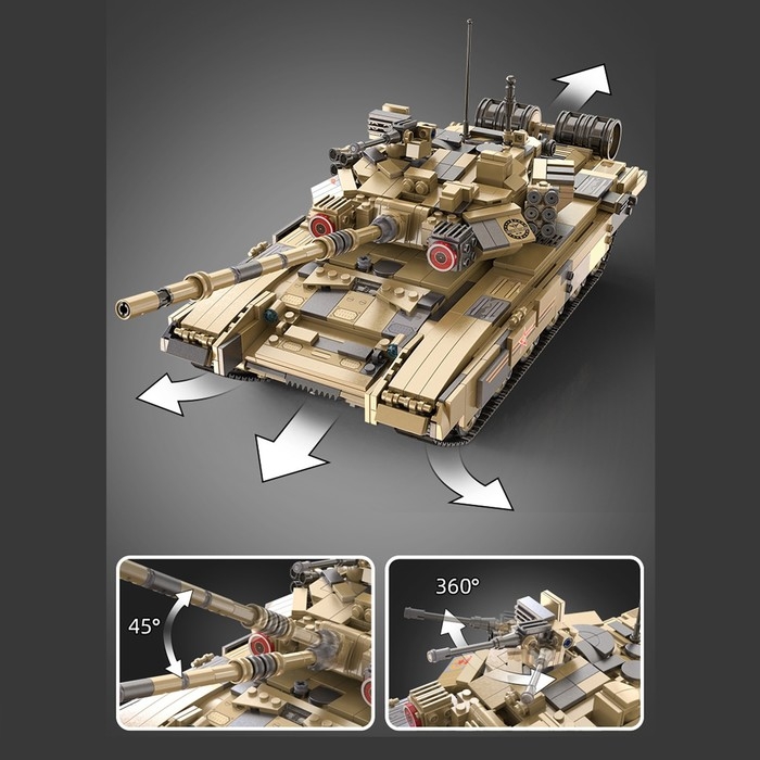 Конструктор Техно «Танк», 1722 детали Конструктор Техно «Танк», 1722 детали