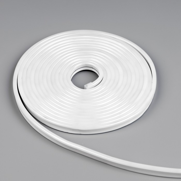 Гибкий неон Luazon Lighting 6 × 12 мм, IP65, 5 м, SMD2835, 120 LED/м, 12 В, свечение тёплое белое