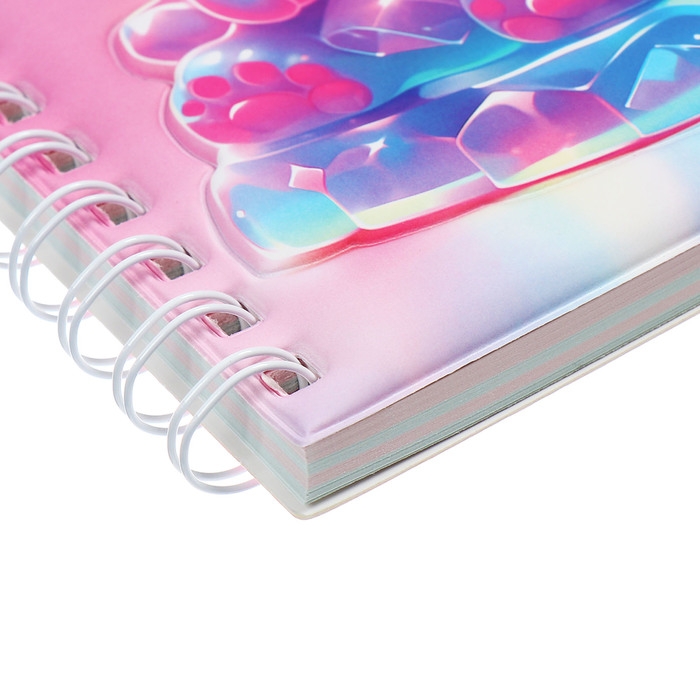 Записная книжка подарочная на гребне 80л,линия, цветной блок,обложка ПВХ 3D Мишка(17,6х13,5см) 105 Записная книжка подарочная на гребне 80л,линия, цветной блок,обложка ПВХ 3D Мишка(17,6х13,5см) 105