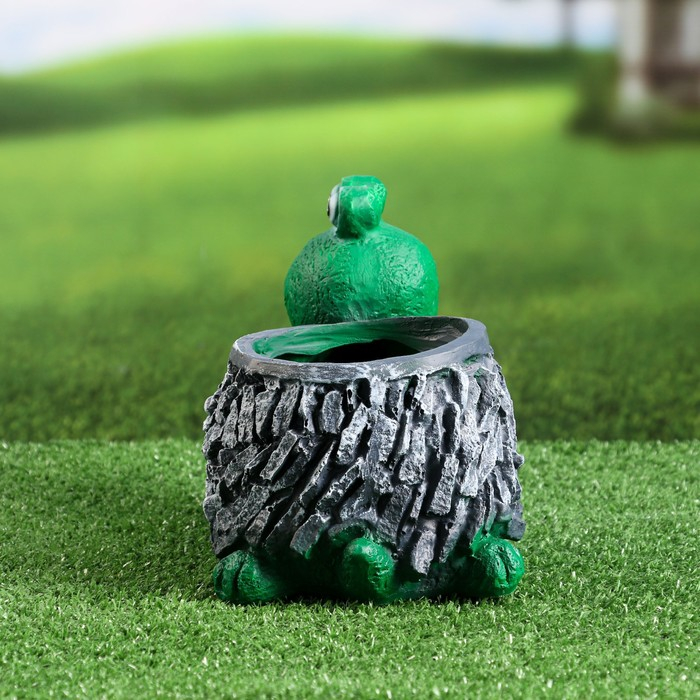 Фигурное кашпо Фигурное кашпо "Черепаха каменная" 19х18х14см