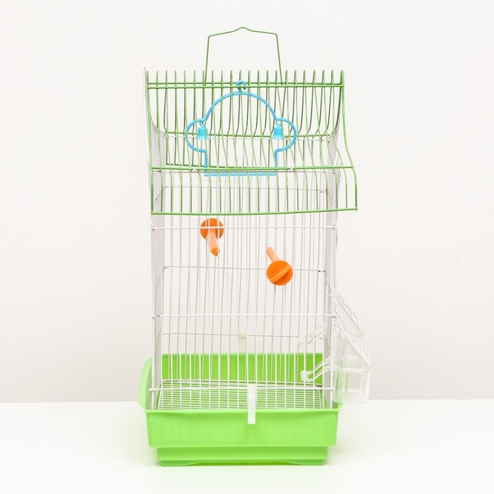 Клетка для птиц укомплектованная Bd-2/1d, 32 х 22 х 45 см, зелёная Клетка для птиц укомплектованная Bd-2/1d, 32 х 22 х 45 см, зелёная