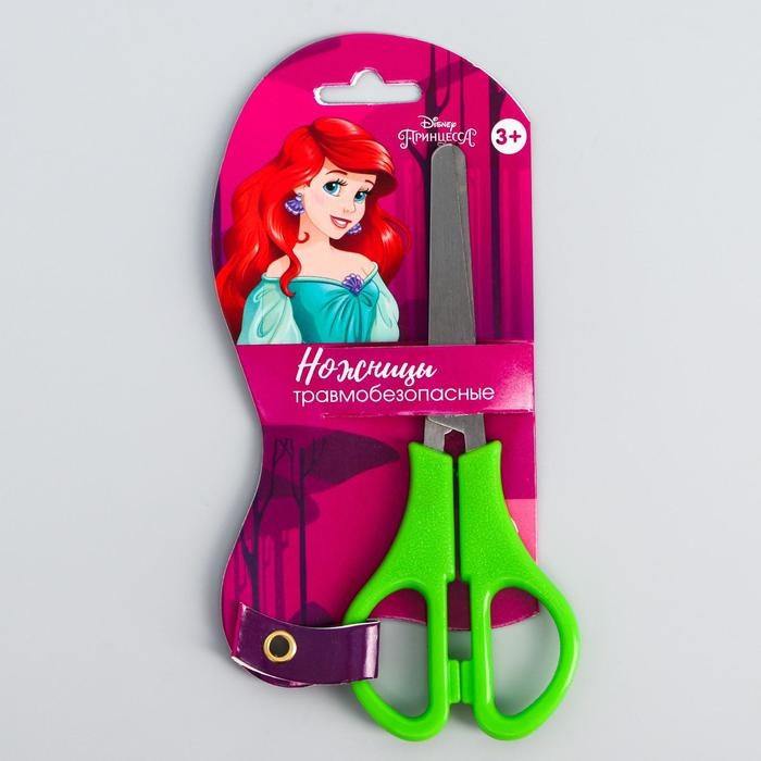 Ножницы детские 12 см, безопасные, пластиковые ручки, Принцессы, МИКС Ножницы детские 12 см, безопасные, пластиковые ручки, Принцессы, МИКС