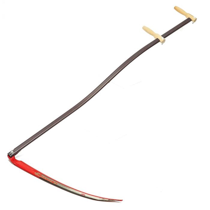 Набор косца «Косарь М»: коса «Сайга-люкс 7», 70 см, металлическое косовище, брусок для заточки