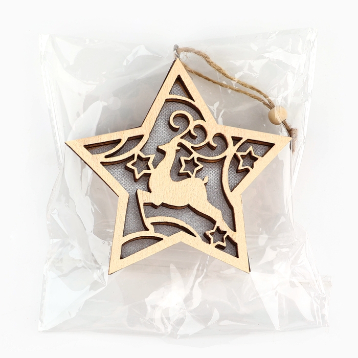 Ёлочная игрушка новогодняя «Олень», на Новый год, 11,5 х 11 см Ёлочная игрушка новогодняя «Олень», на Новый год, 11,5 х 11 см