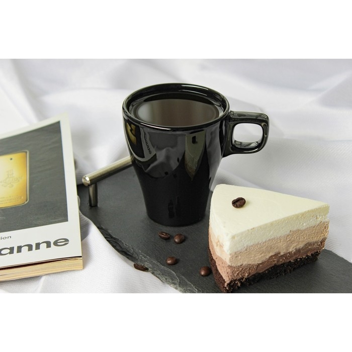 Кружка керамическая Доляна Coffee break, 280 мл, цвет чёрный Кружка керамическая Доляна Coffee break, 280 мл, цвет чёрный