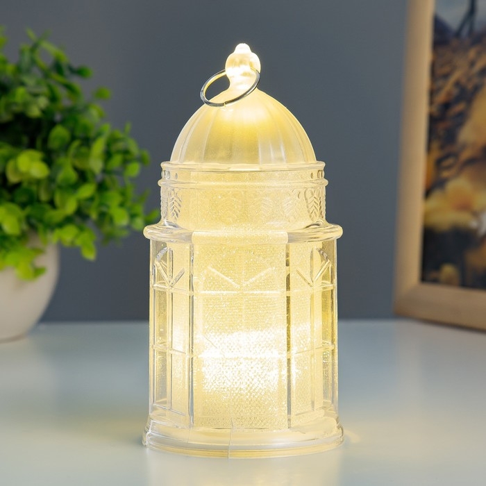 Ночник Ночник "Зимняя башня" LED от батареек 3хLR1130 6,5х6,5х13 см RISALUX