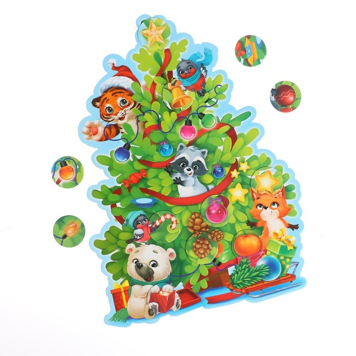 Магнитная новогодняя ёлка «Новый год! Игрушки» Магнитная новогодняя ёлка «Новый год! Игрушки»