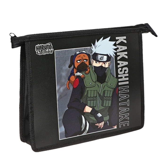 Папка для тетрадей А5, Naruto, 190х230, молния сверху, пластиковая, универсальная, чёрная Папка для тетрадей А5, Naruto, 190х230, молния сверху, пластиковая, универсальная, чёрная