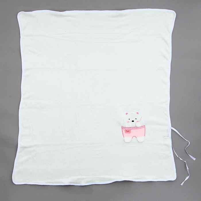 Мягкая игрушка-плед «Мишка», 20 см, цвет белый Мягкая игрушка-плед «Мишка», 20 см, цвет белый