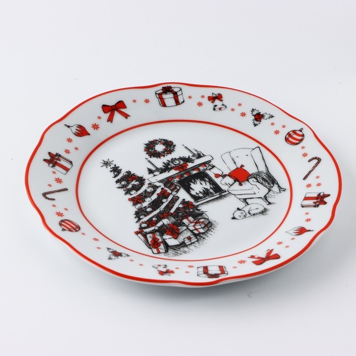 Тарелка керамическая «Зимний уют», 19 см Тарелка керамическая «Зимний уют», 19 см
