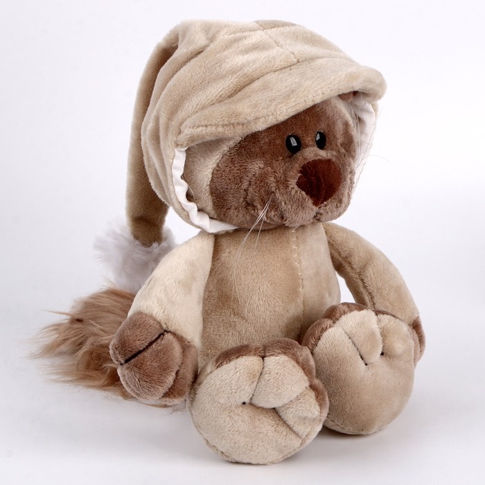 Мягкая игрушка «Котик» в костюме, 25 см, цвет бежевый Мягкая игрушка «Котик» в костюме, 25 см, цвет бежевый