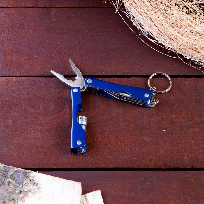 Мультитул 6в1 с фонариком, рукоять глянцевая, Мультитул 6в1 с фонариком, рукоять глянцевая,