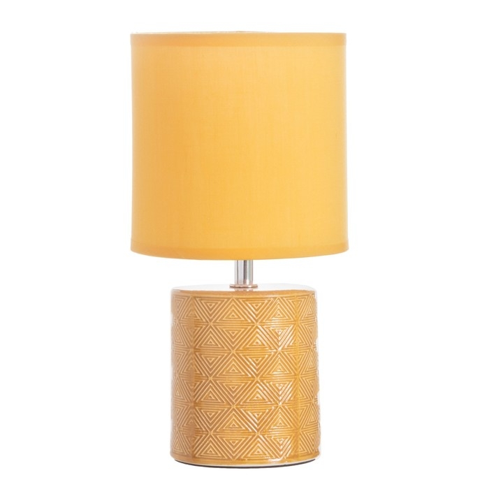 Лампа настольная Лампа настольная "Кито" 1х40Вт Е14 горчичный 13х13х25см