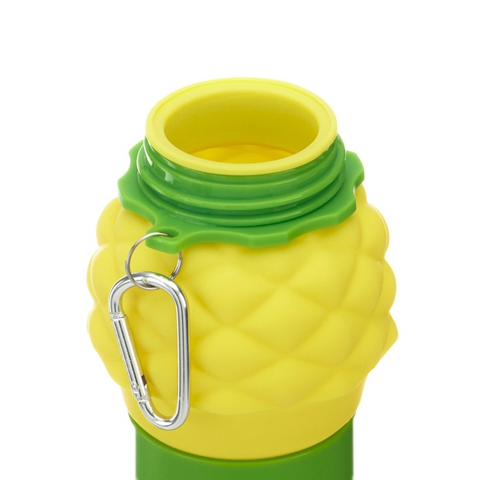 Бутылка для воды складная, 700 мл, 24.3 х 8.6 см, силиконовая Бутылка для воды складная, 700 мл, 24.3 х 8.6 см, силиконовая