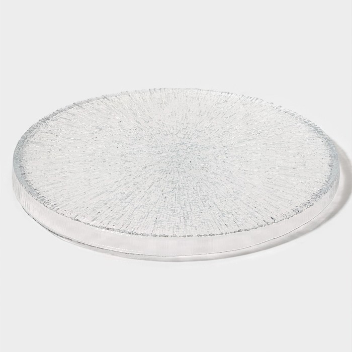 Тарелка стеклянная с бортиком «Нуук», d=28 см Тарелка стеклянная с бортиком «Нуук», d=28 см