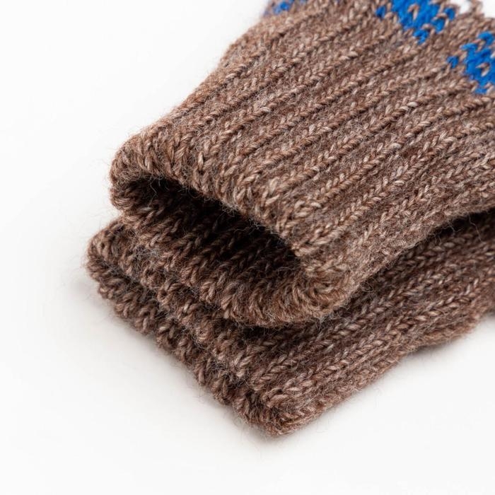 Новый год. Варежки двойные детские, цвет тёмно-коричневый, размер 12 (3-6 лет) Новый год. Варежки двойные детские, цвет тёмно-коричневый, размер 12 (3-6 лет)