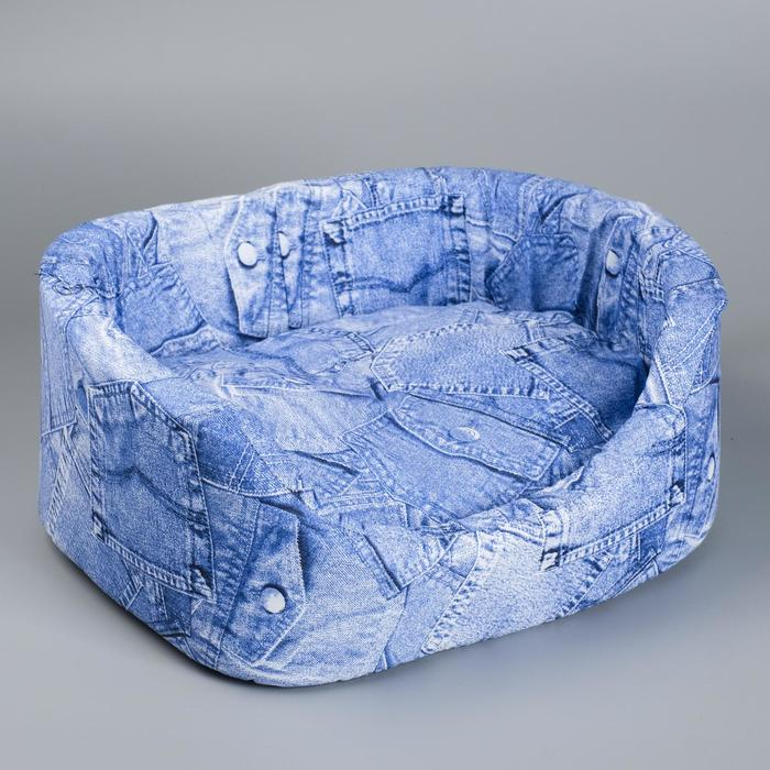 Лежанка №2, с подушкой, 45 х 35 х 16 см  МИКС ЦВЕТОВ Лежанка №2, с подушкой, 45 х 35 х 16 см  МИКС ЦВЕТОВ