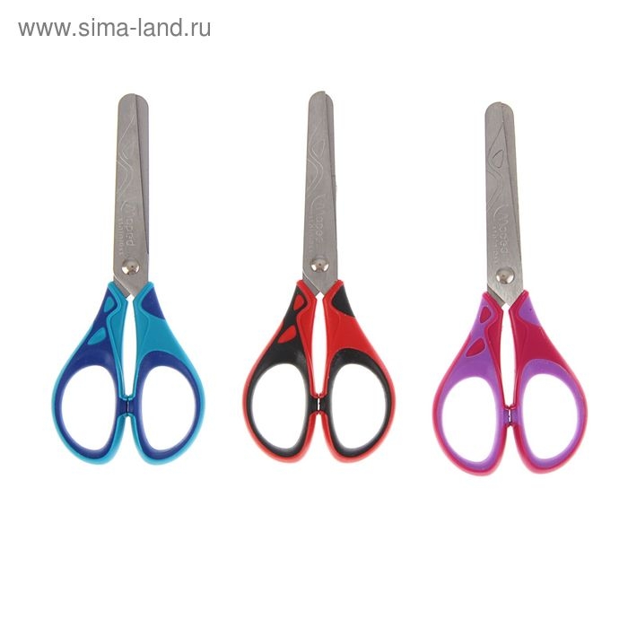 Ножницы детские 13 см, Essentials Soft, симметричные, прорезиненные ручки, дисплей, микс Ножницы детские 13 см, Essentials Soft, симметричные, прорезиненные ручки, дисплей, микс