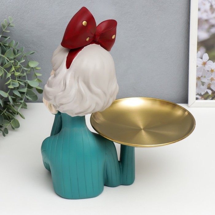 Сувенир полистоун подставка  Сувенир полистоун подставка "Девушка с бантом на голове" 33х14х23 см