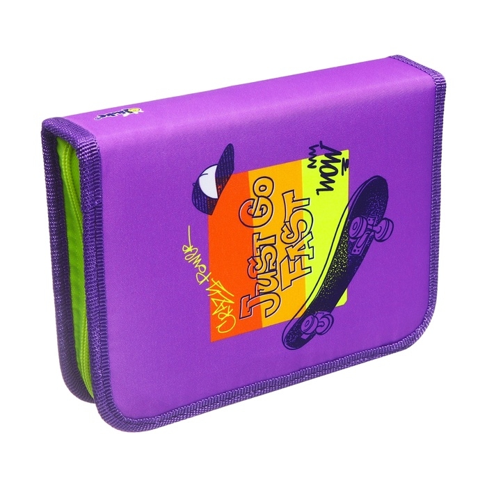 Пенал 1 секция, 140 х 200 х 40 мм, 2 откидные планки, тканевый, ПКТ 09-20 Пенал 1 секция, 140 х 200 х 40 мм, 2 откидные планки, тканевый, ПКТ 09-20 "Скейт граффити"