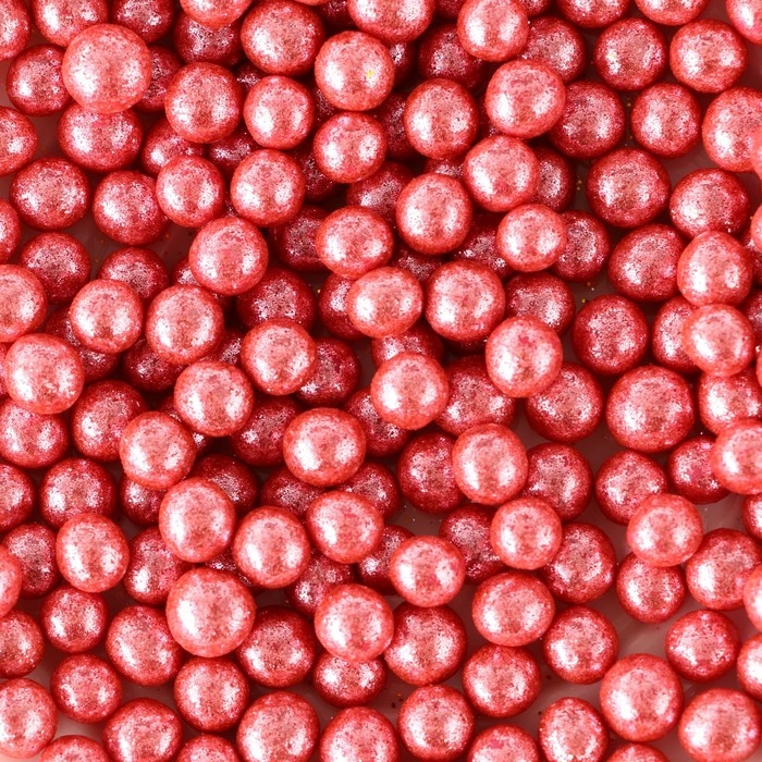 Кондитерская посыпка "Блеск", розовая, 6-8 мм, 50 г