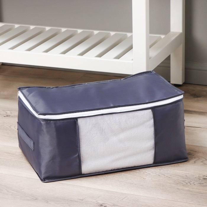 Кофр для хранения вещей LaDо́m, 45×30×20 см, цвет графитовый Кофр для хранения вещей LaDо́m, 45×30×20 см, цвет графитовый