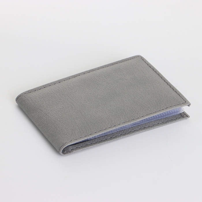Визитница, 18 карт, цвет серый