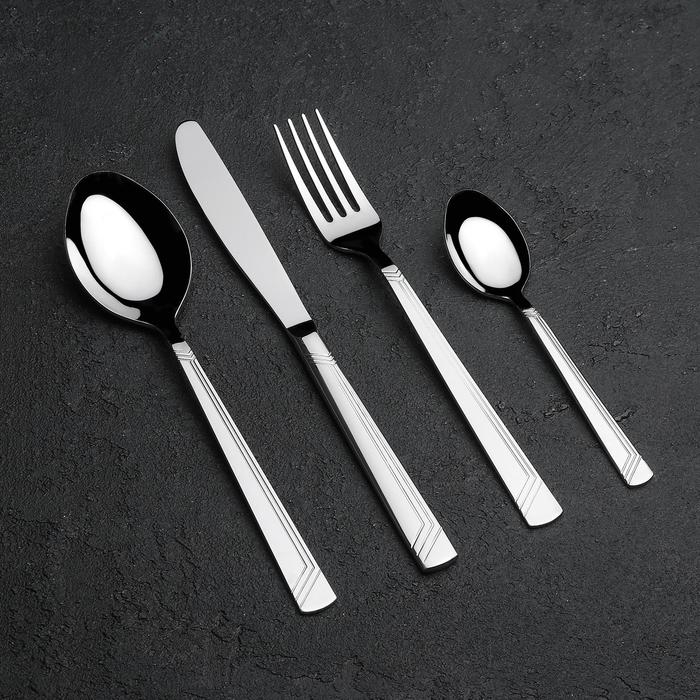 Набор столовый &laquo;Аппетит&raquo;, 24 предмета, толщина 2 мм, декоративная коробка