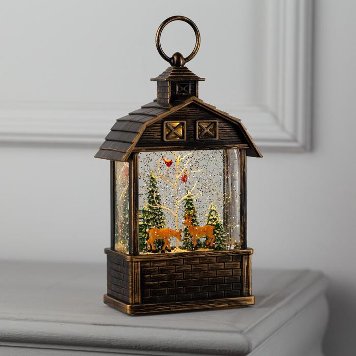 Светодиодная фигура «Олени в лесу» 14 × 24 × 8 см, пластик, батарейки ААх3 (не в комплекте), USB, свечение тёплое белое Светодиодная фигура «Олени в лесу» 14 × 24 × 8 см, пластик, батарейки ААх3 (не в комплекте), USB, свечение тёплое белое