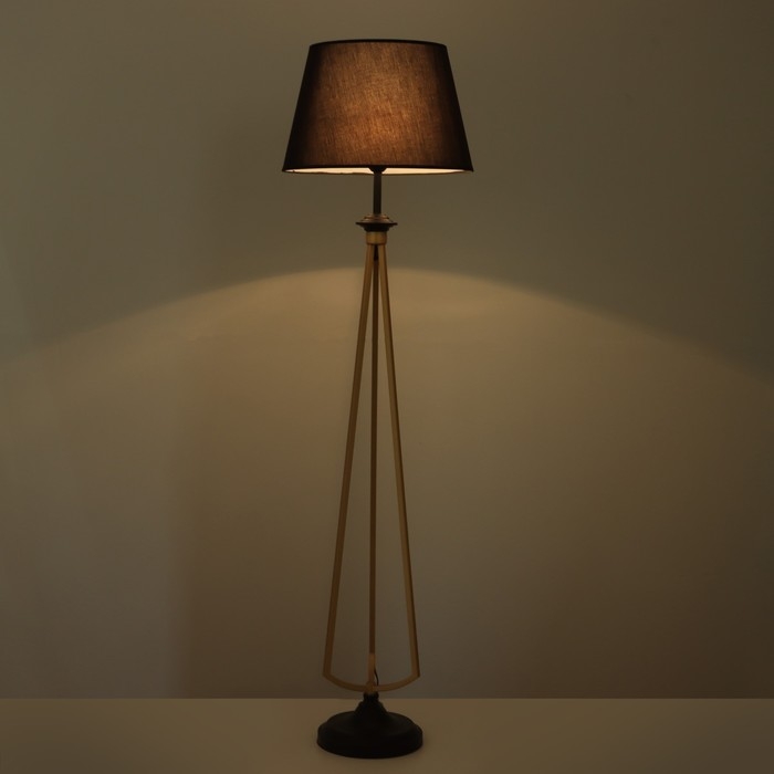 Торшер 19109/1 E27 40Вт черно-золотой 45х45х162 см