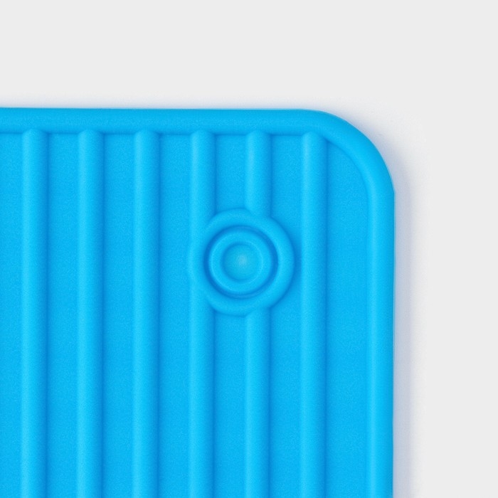 Подставка под горячее Доляна «Квадраты», 17 см, цвет синий Подставка под горячее Доляна «Квадраты», 17 см, цвет синий