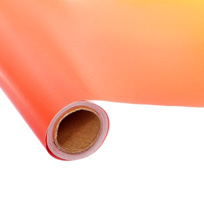 Пленка самоклеящаяся, ярко-оранжевая, 0.45 х 3 м, 8 мкр Пленка самоклеящаяся, ярко-оранжевая, 0.45 х 3 м, 8 мкр